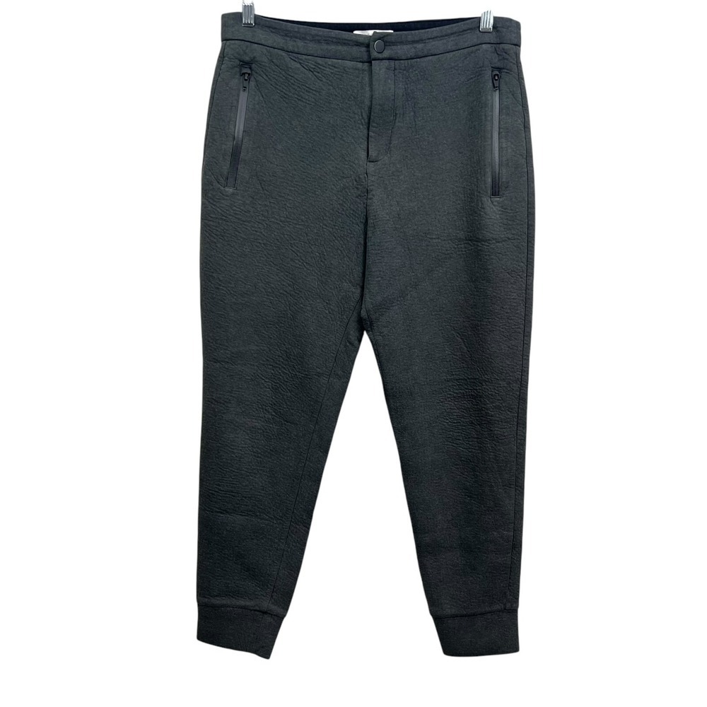 Everlane Womens Jogger Pants Stretch Tapered Ankle Zip Pockets Gray Sz M*